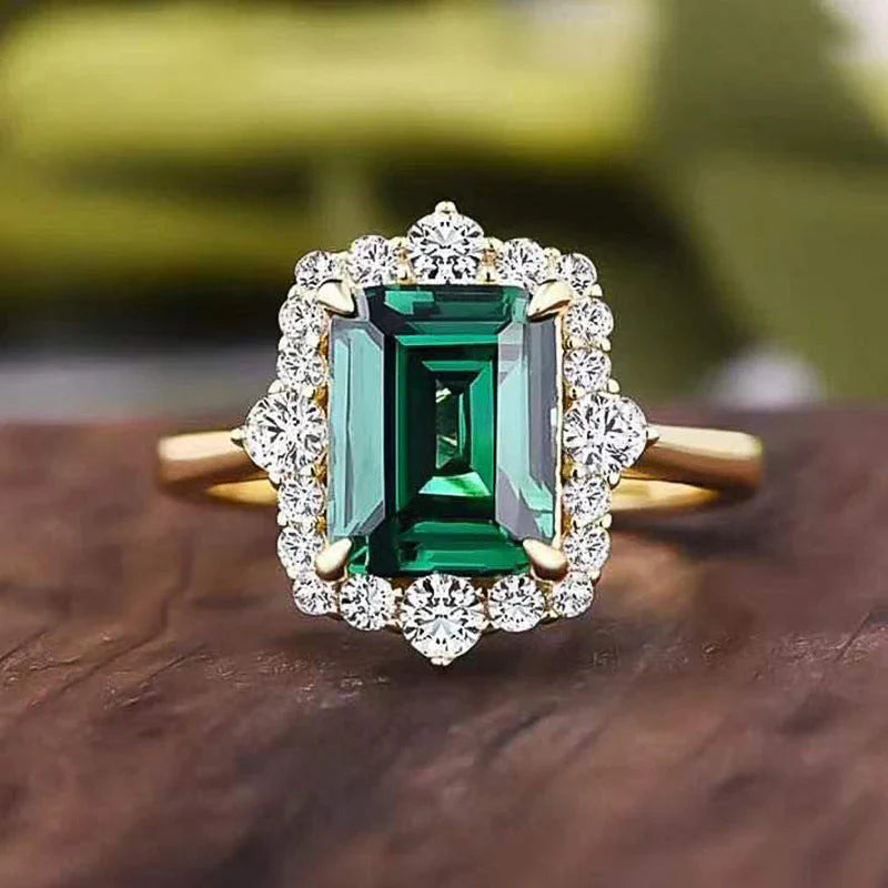 Smaragd-Prinzessin-Ring