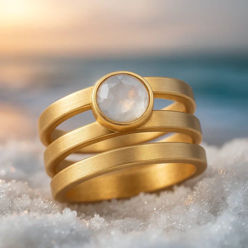 Asiatischer Schichten-Ring am Zeigefinger