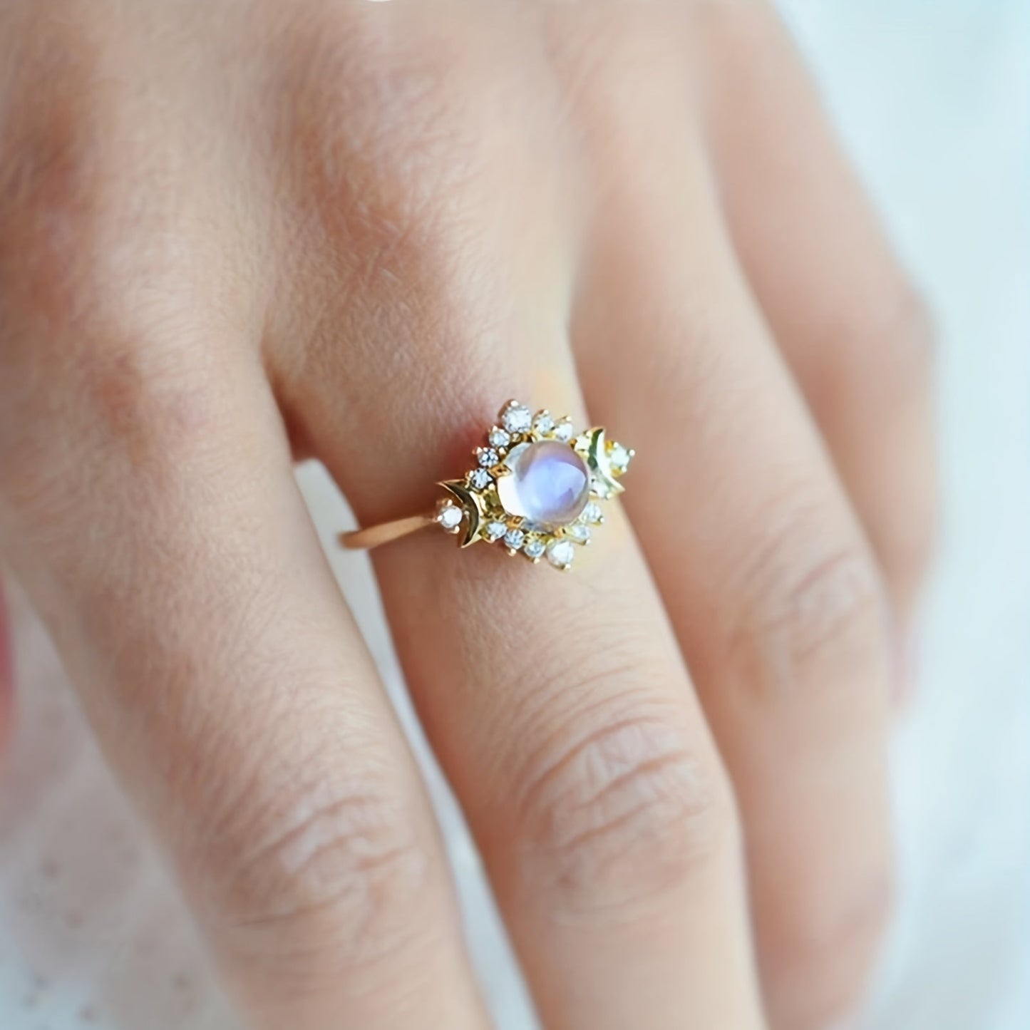 Eliza-Ring mit Mondstein