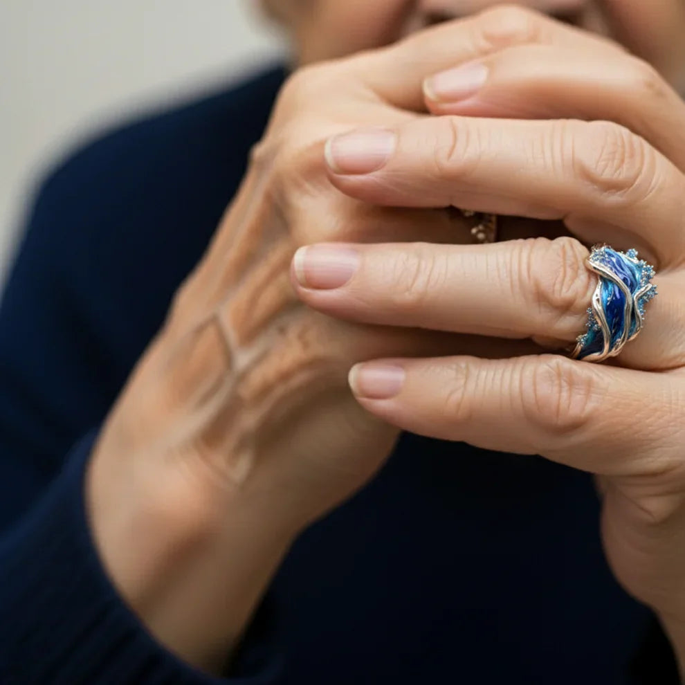 Große Welle – Ozean-Statement-Ring