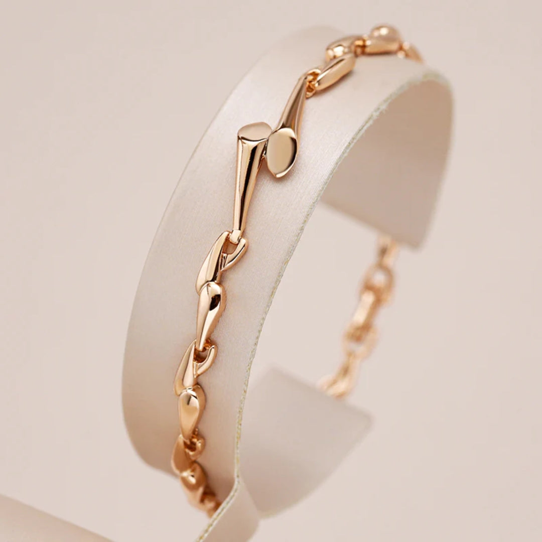 Roséfarbenes Gliederarmband für Damen – Schlichte Eleganz mit modernem Twist