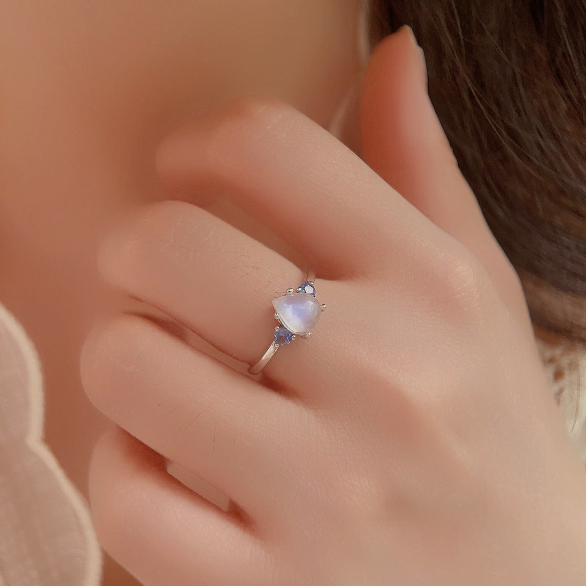 Luiza-Ring mit Mondstein