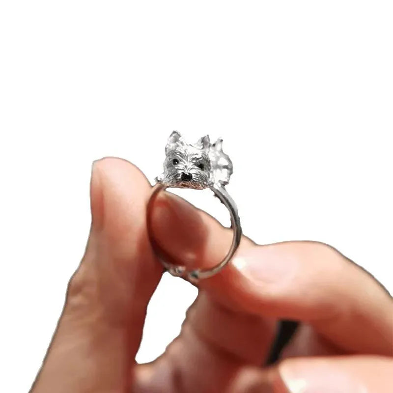 Verstellbarer Ring für Hunde im Retro-Stil