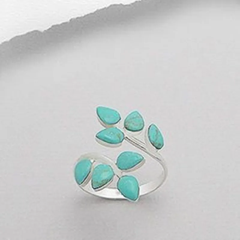 Zweifarbiger Vintage-Ring mit Perlen