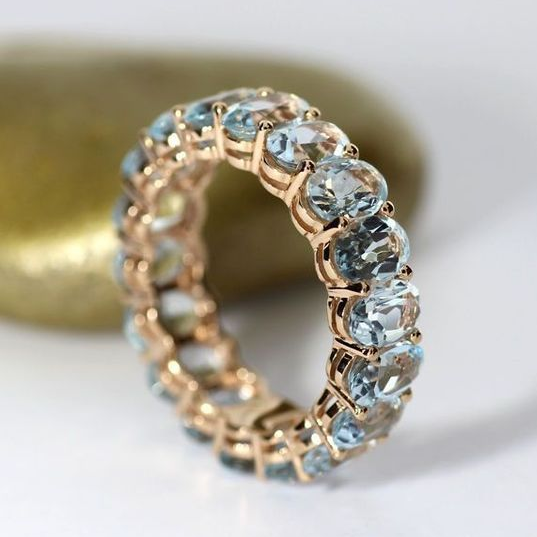 Zweifarbiger Vintage-Ring mit Zirkonia