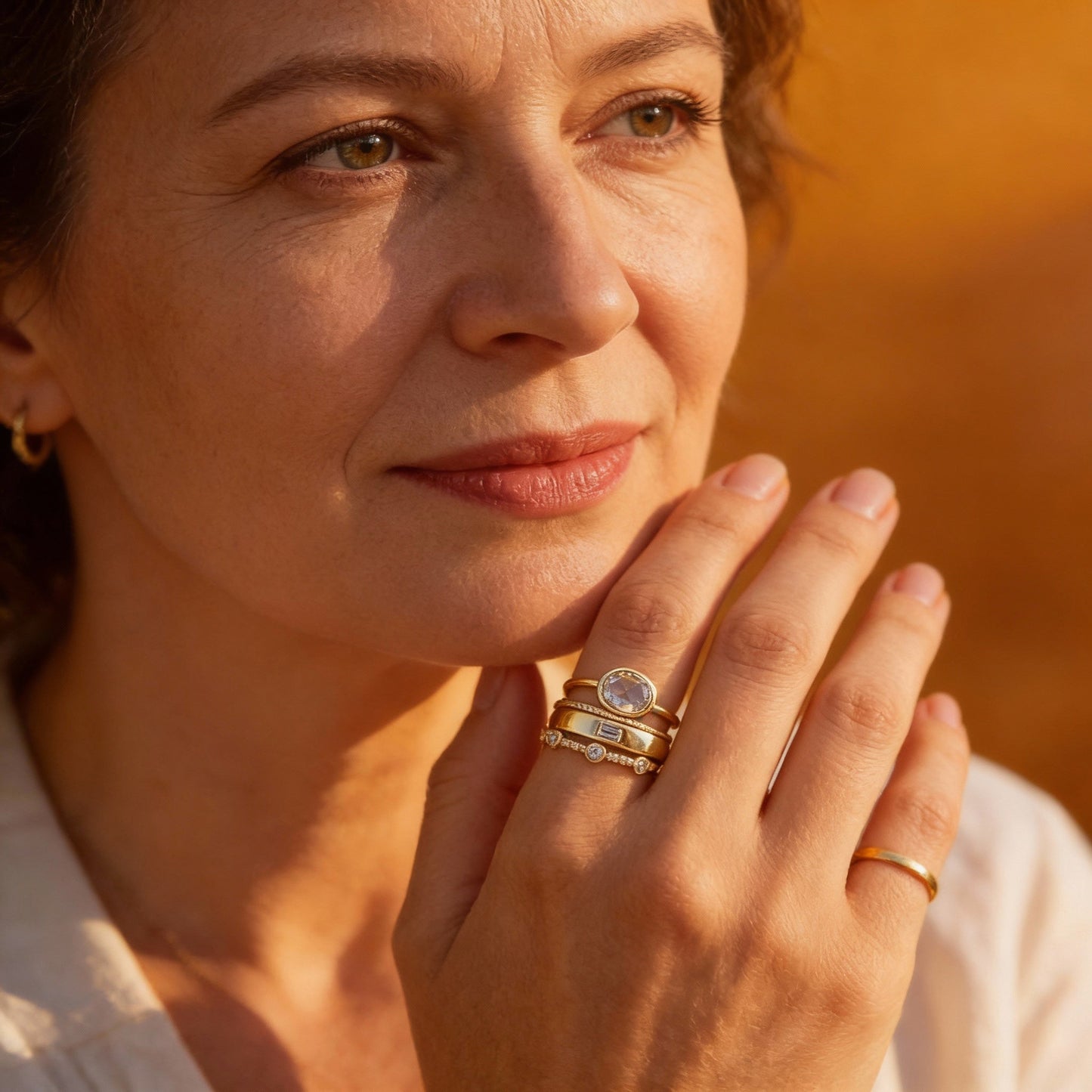 Set aus Vintage-Ringen mit Zirkonia