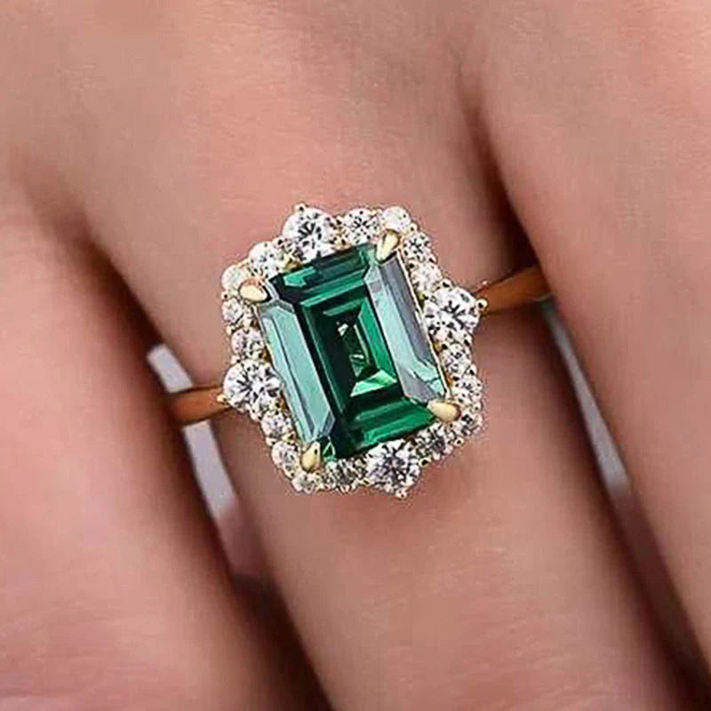Smaragd-Prinzessin-Ring