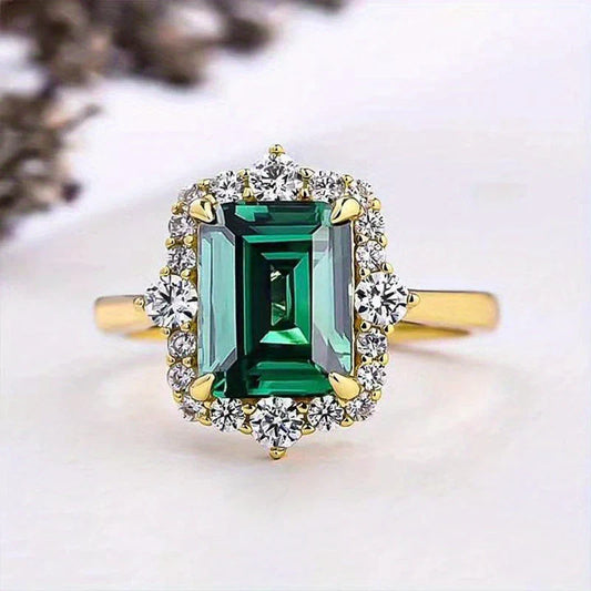 Smaragd-Prinzessin-Ring