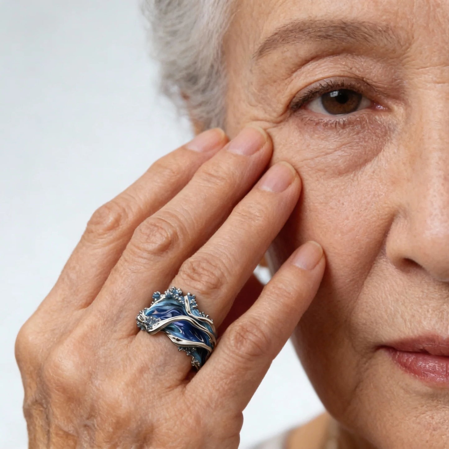 Große Welle – Ozean-Statement-Ring
