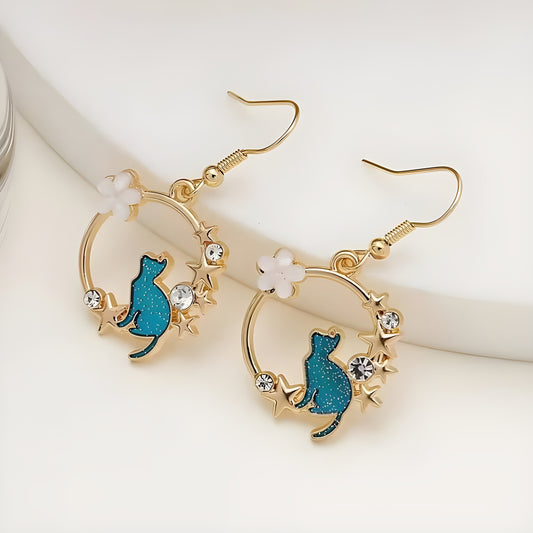 LunaCat™ – Funkelnde Katzen-Ohrringe