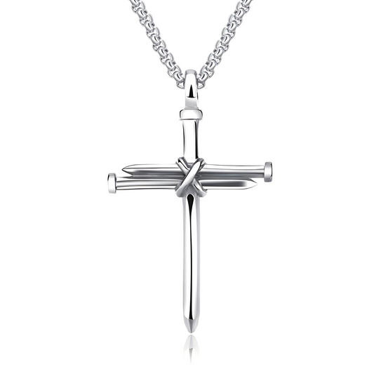 Nagelkreuz Halskette für Damen und Herren im Kreuz-Design