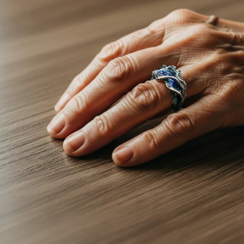 Große Welle – Ozean-Statement-Ring