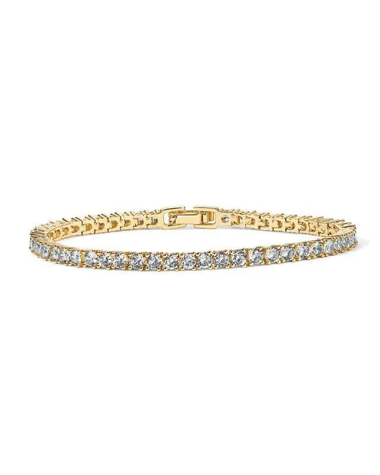 Glitzerndes Tennisarmband mit funkelnden Kristallen und elegantem Verschluss