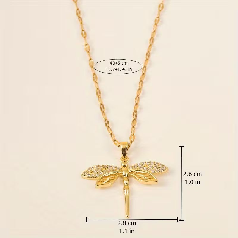 Fabienne | Goldene Libellenkette