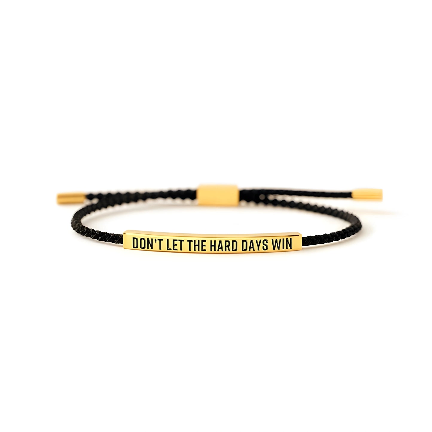 Motivations-Armband mit Gravur Don't Let the Hard Days Win