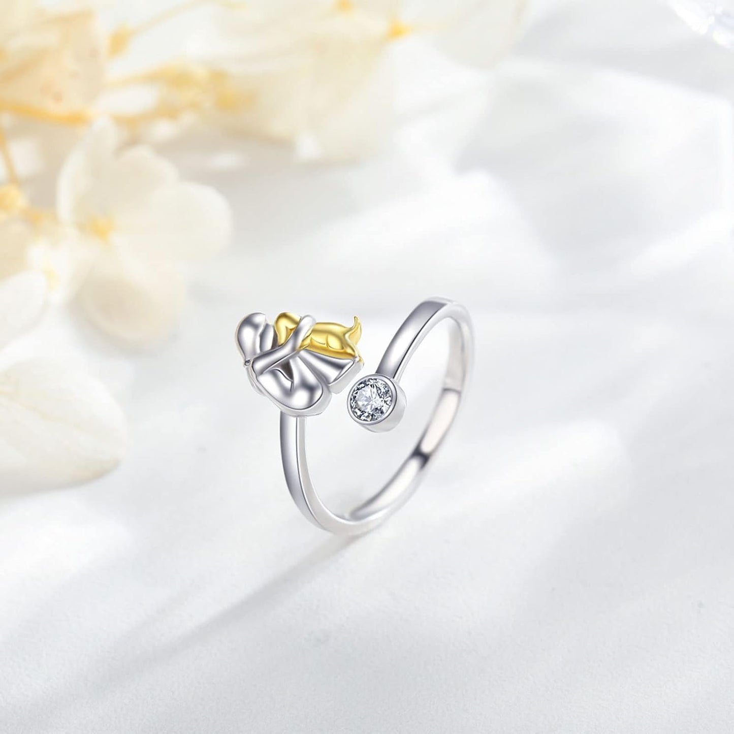 Verstellbarer Ring mit Zirkonia