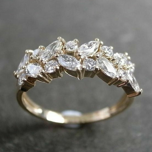 Vintage-Ring mit Zirkonia