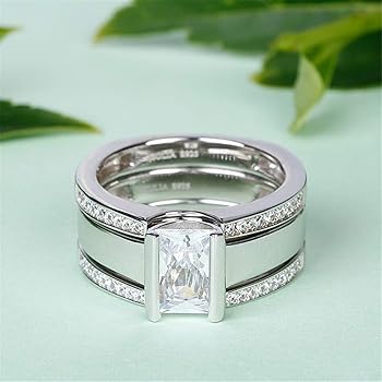 Vintage-Ring mit Kristalleinlage