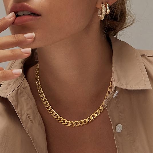 Chunky Kette Halskette für Damen – Modisches Statement Accessoire