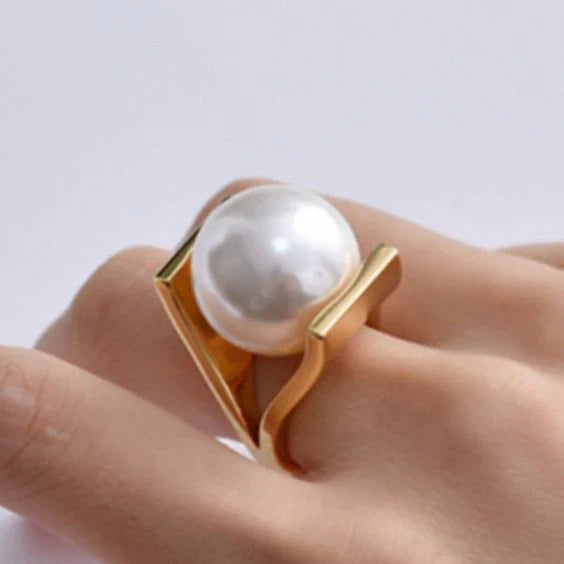 Vintage Ring mit Perle
