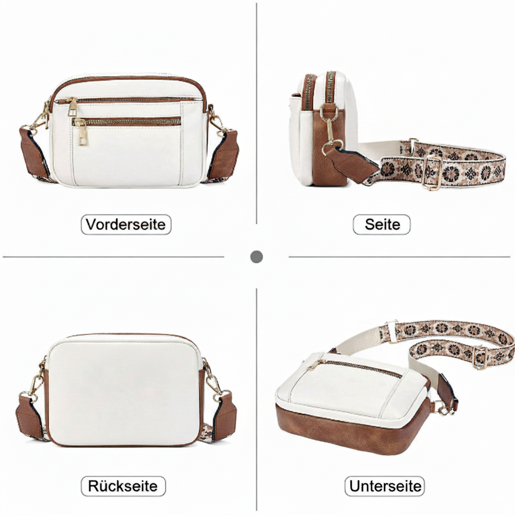 Mireille | Elegante Leder-Umhängetasche