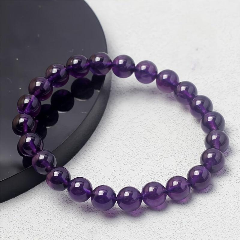 Elegantes Amethyst-Perlenarmband für spirituelle Harmonie und Stil