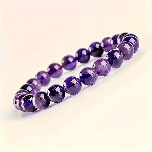 Elegantes Amethyst-Perlenarmband für spirituelle Harmonie und Stil