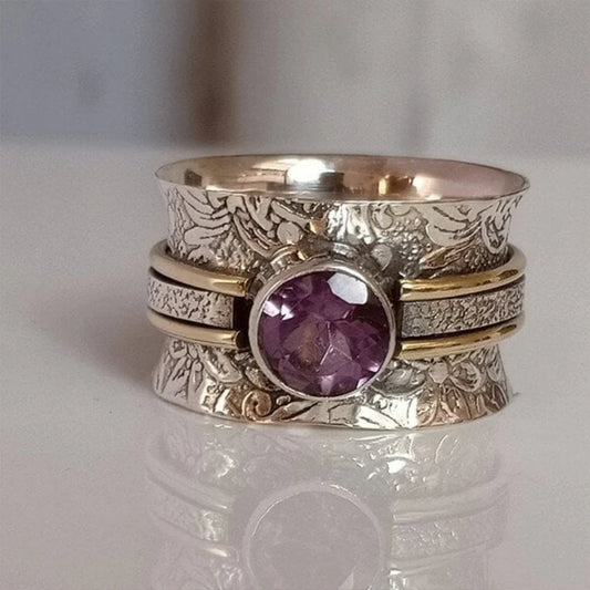 Boho-Meditationsring mit Kristall