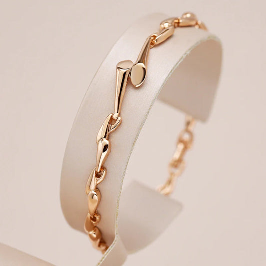 Roséfarbenes Gliederarmband für Damen – Schlichte Eleganz mit modernem Twist