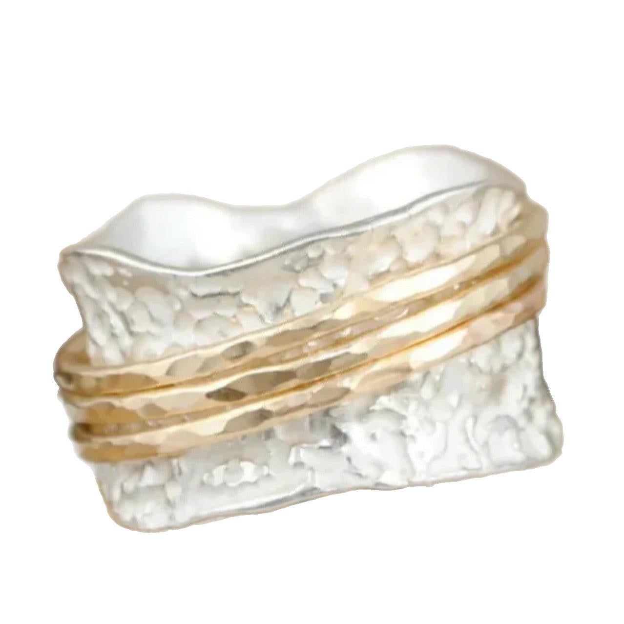 Vintage Spinnerring aus Edelstahl