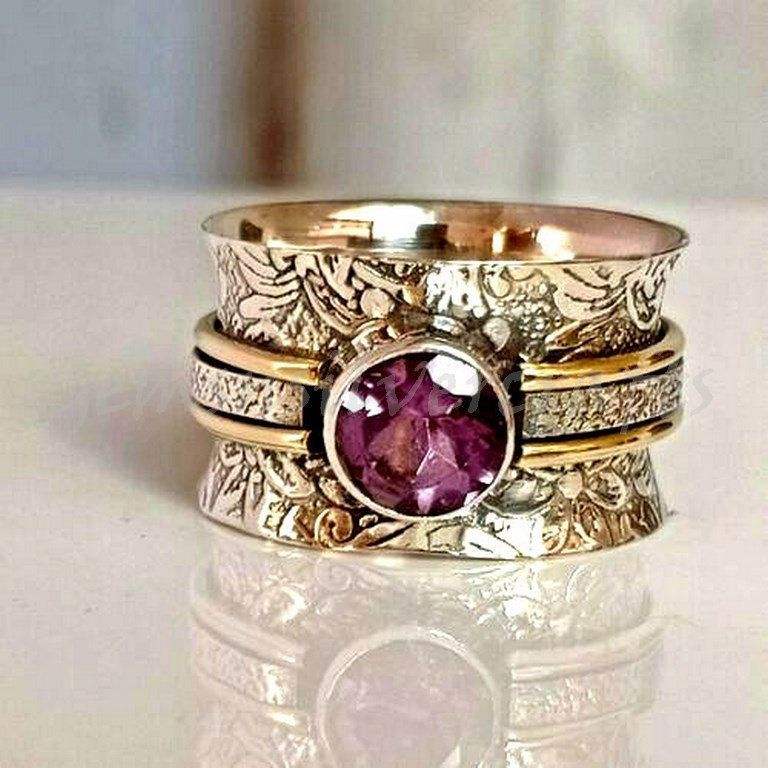 Boho-Meditationsring mit Kristall