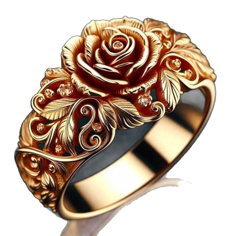 Goldener Rosenring aus Gold