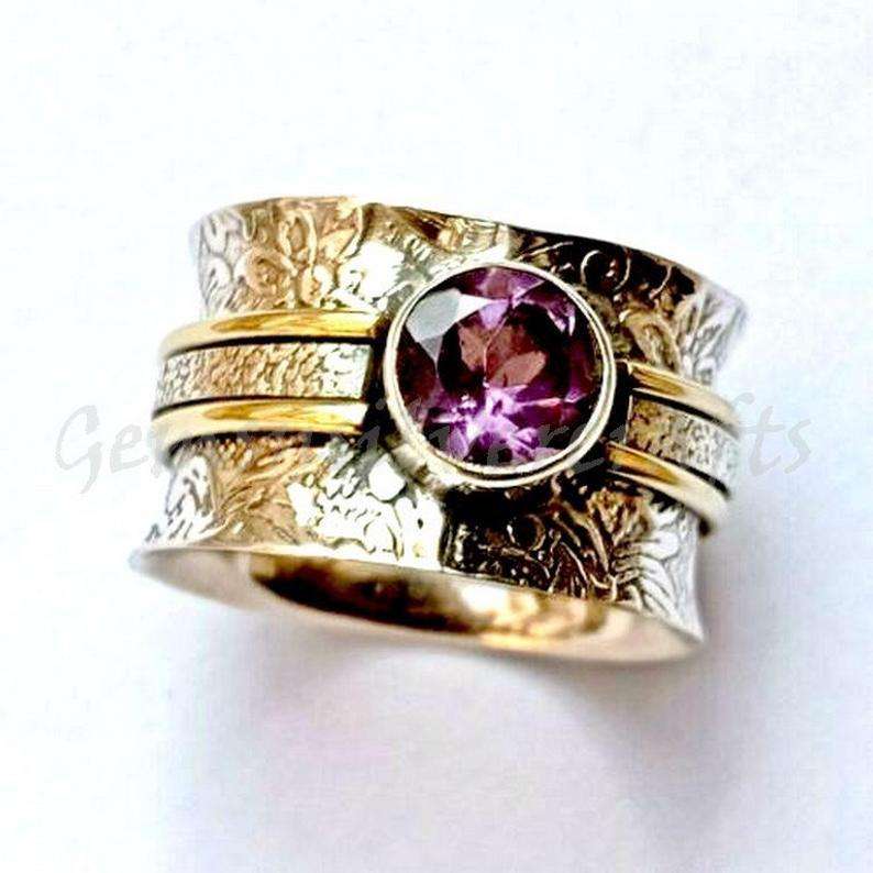 Boho-Meditationsring mit Kristall