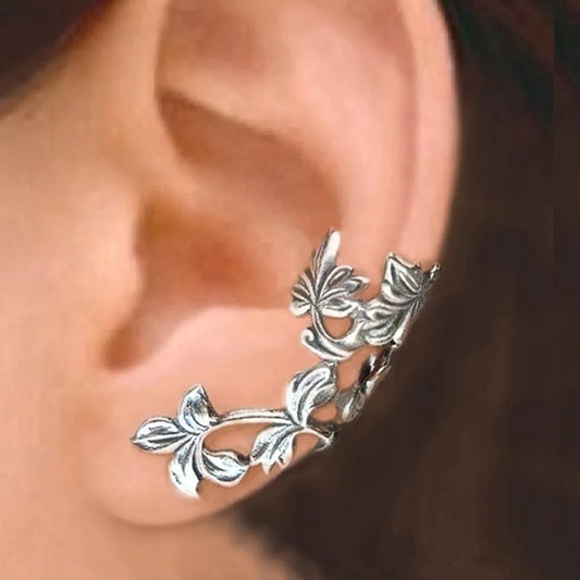 Ohrklemme mit zartem Blatt-Design, kein Piercing nötig