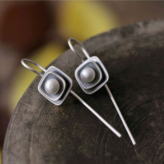 Antike Boho-Ohrringe mit stilvollen Perlen und einzigartigem Design