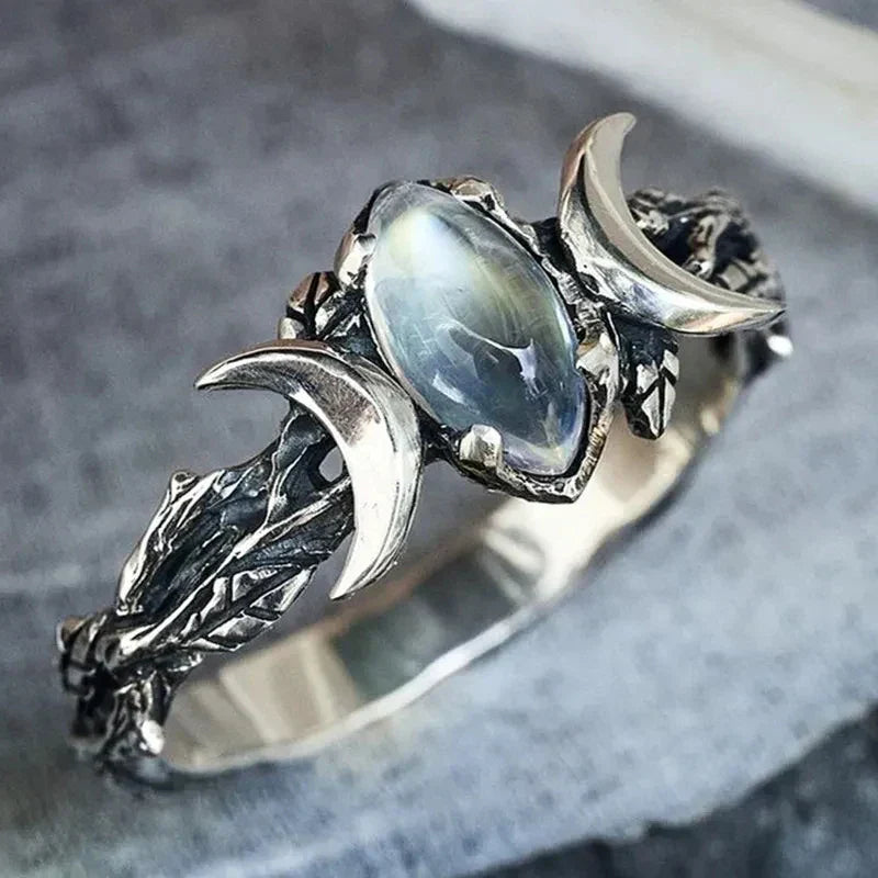 Mondring mit Mondstein