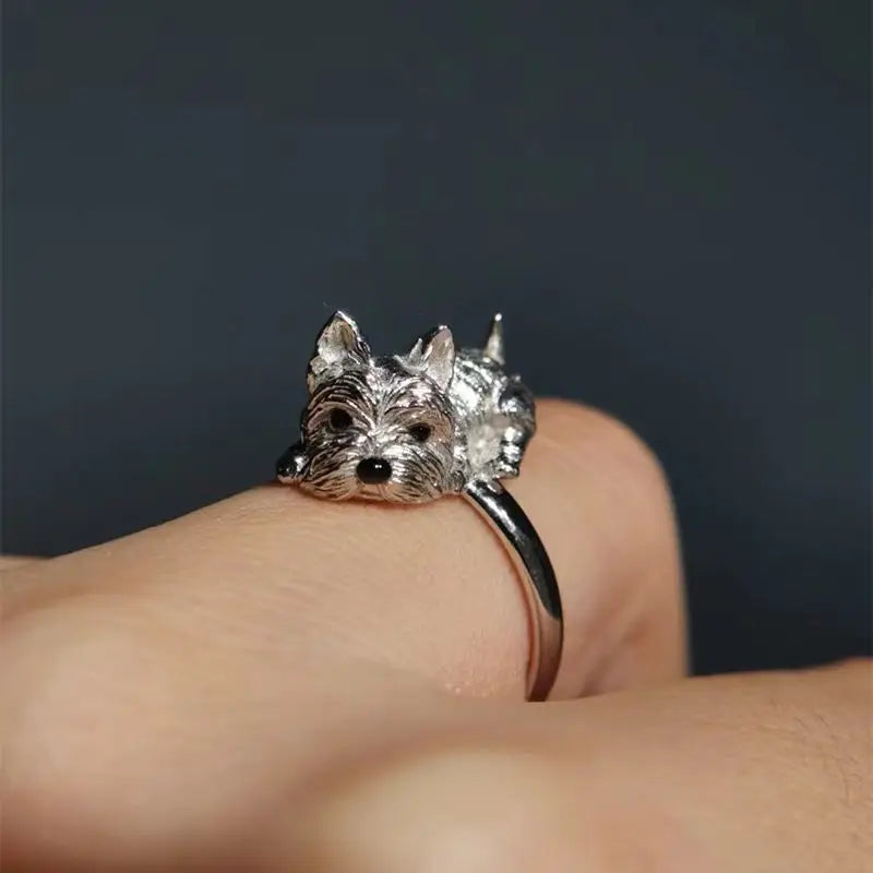 Verstellbarer Ring für Hunde im Retro-Stil