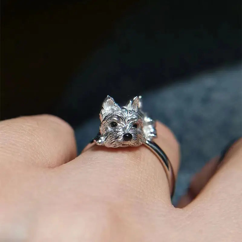 Verstellbarer Ring für Hunde im Retro-Stil