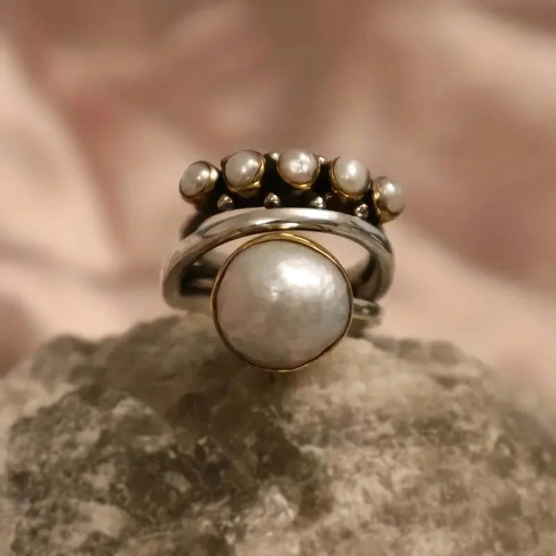 Eleganter Ring mit Perle