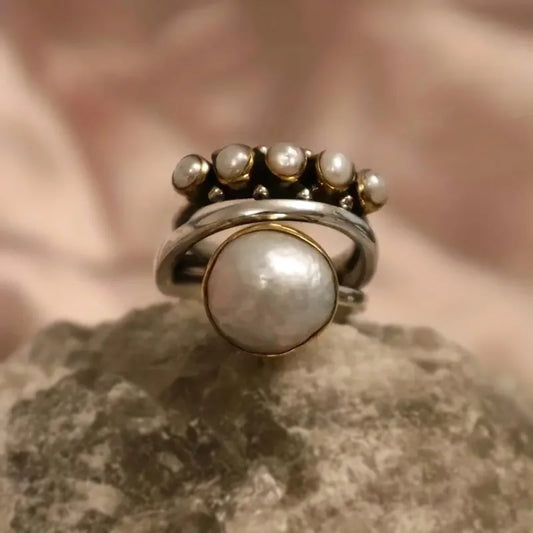 Eleganter Ring mit Perle