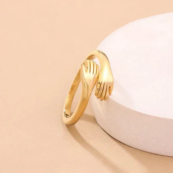 Verstellbarer Ring „Eternal Hug“ – Edelstahl
