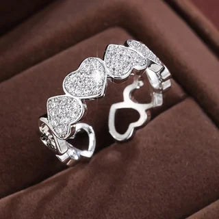 Herz-Kristall-Ring