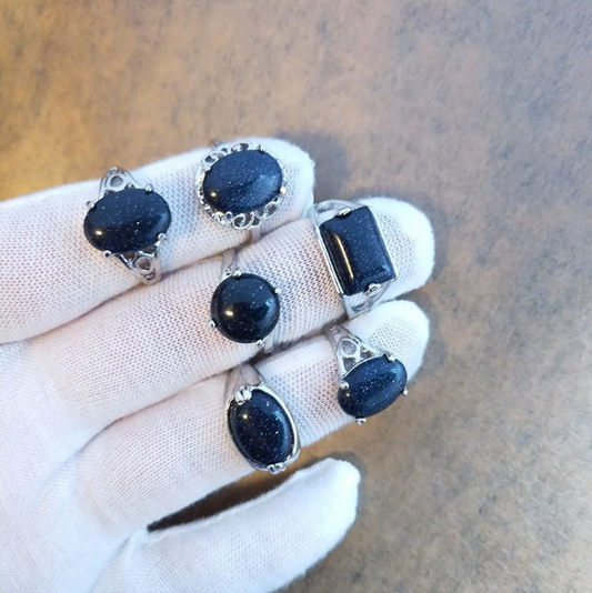 Ringset aus Naturstein