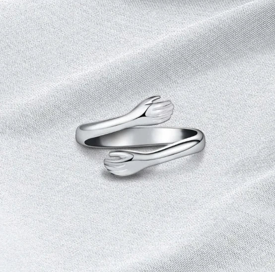 Verstellbarer Ring „Eternal Hug“ – Edelstahl