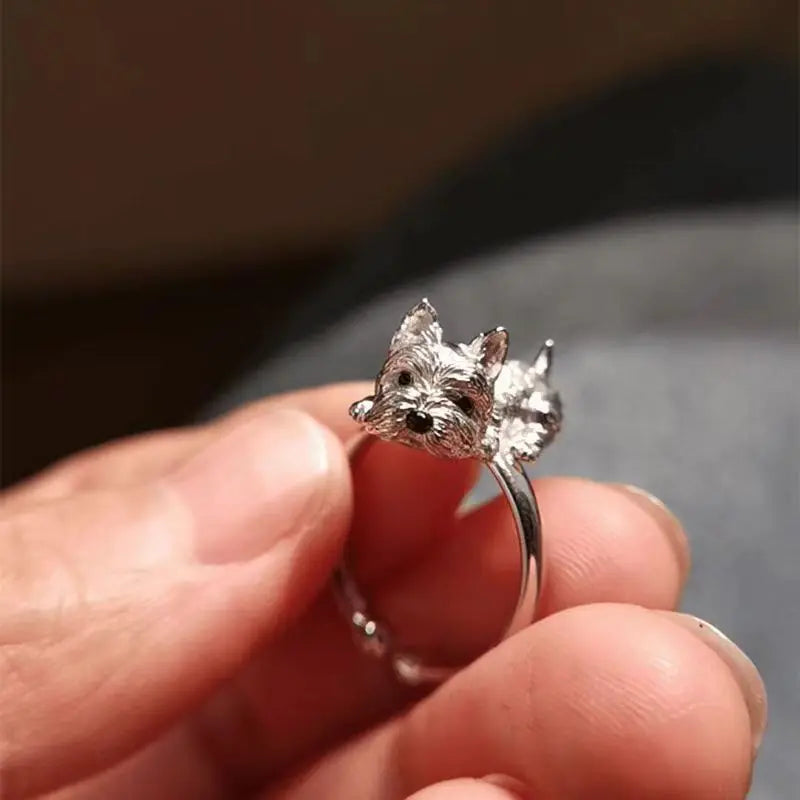 Verstellbarer Ring für Hunde im Retro-Stil