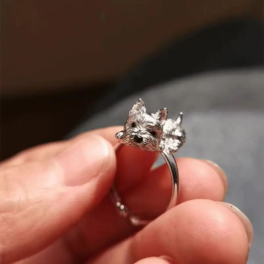 Verstellbarer Ring für Hunde im Retro-Stil