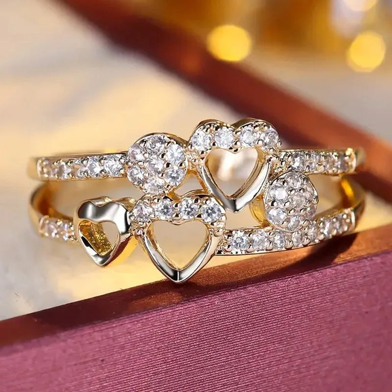 Kristall-Herzring – Eleganz, die zum Verlieben einlädt