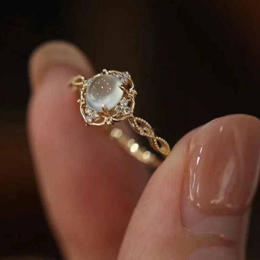 Vintage Ring mit Mondstein