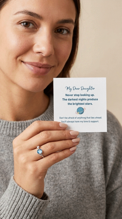 Annika | Drehender Mond-Stern-Ring