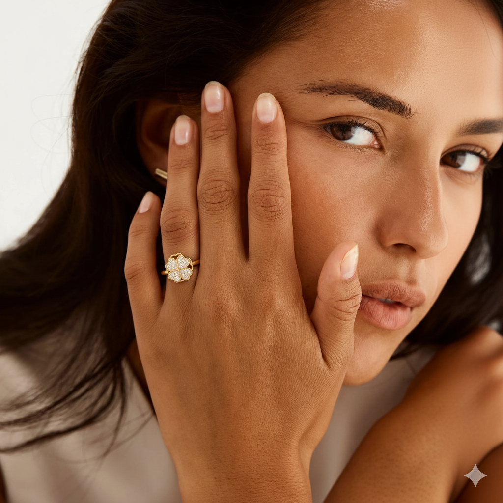 Lovia | Rotierender Kleeblatt-Anti-Stress-Ring